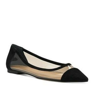 Botkier Annie Pointed Flats Clear Black